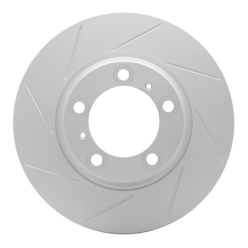 Porsche Panamera Brake Rotor (1) - Rear Right - R1 Concepts - Slotted GeoSPEC - `10-`20